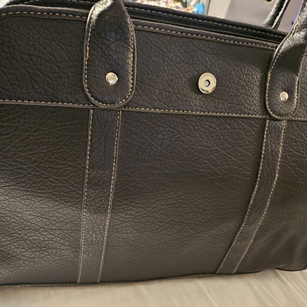 Rosetti Black Shoulder Purse/tote/computer Bag - Picture 6 of 11